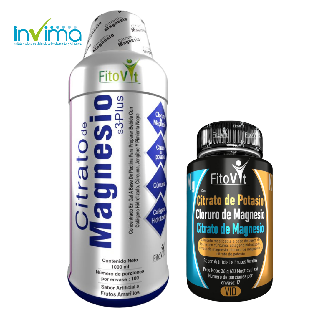 Citrato de Magnesio X 1.000 Ml + Citratos 3 en 1 X 60 Und